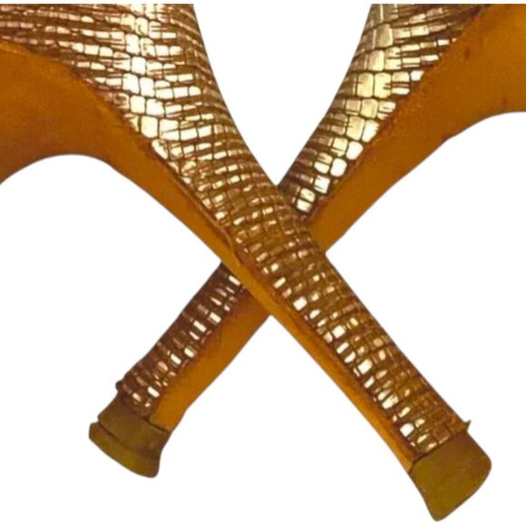 LK Bennet Lizard Embossed Lourdes Sandals Size 9/9.5 - Picture 7 of 11